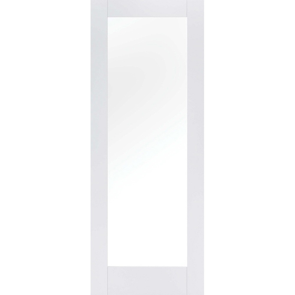 LPD Pattern 10 Primed White 1 Light Clear Glass Internal Door