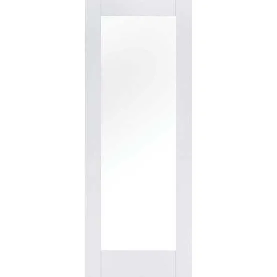 LPD Pattern 10 Primed White 1 Light Clear Glass Internal Door | Door ...