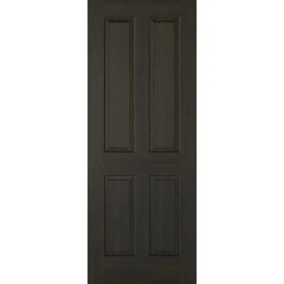 LPD Internal Smoked Oak Regency Pre-Finished 4 Panel Fire Door FD30 Price Comparisons | Compare The Build