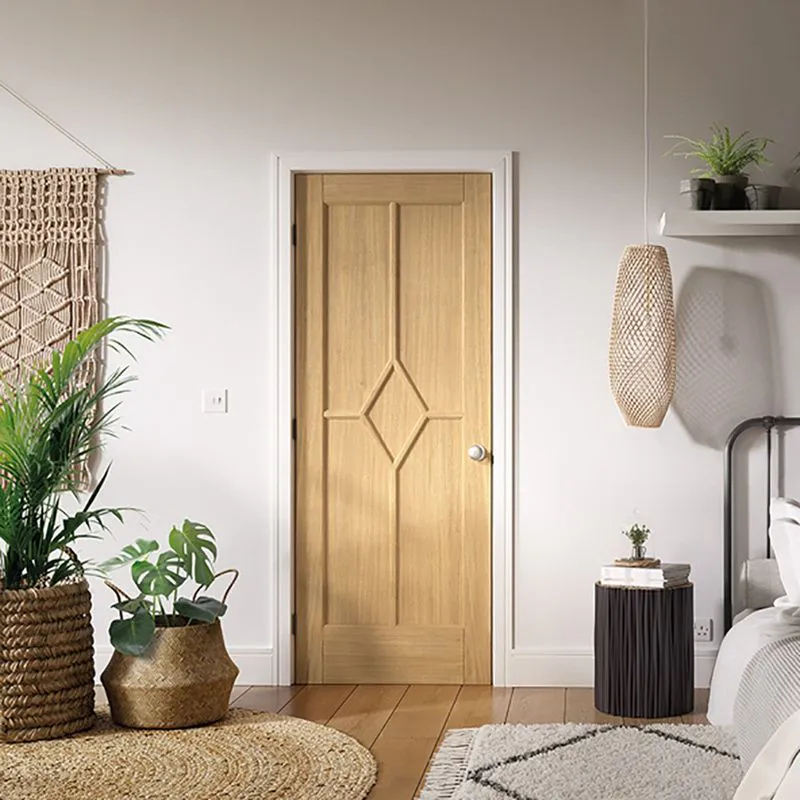 LPD Reims 5 Panel Fully Finished Oak Internal FD30 Fire Door | Door ...