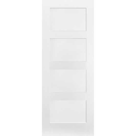 LPD Shaker 4 Panel White Primed Internal FD30 Fire Door - 2040mm x ...