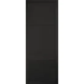 LPD Sutton 3 Panel Fully Finished Black Internal Door