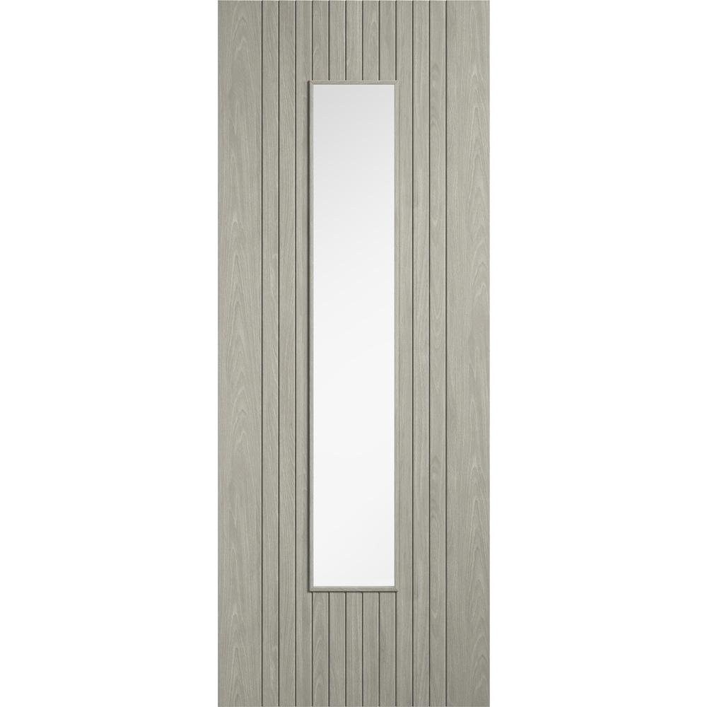LPD Sydney Fully Finished Light Grey Laminate Glazed Internal Door