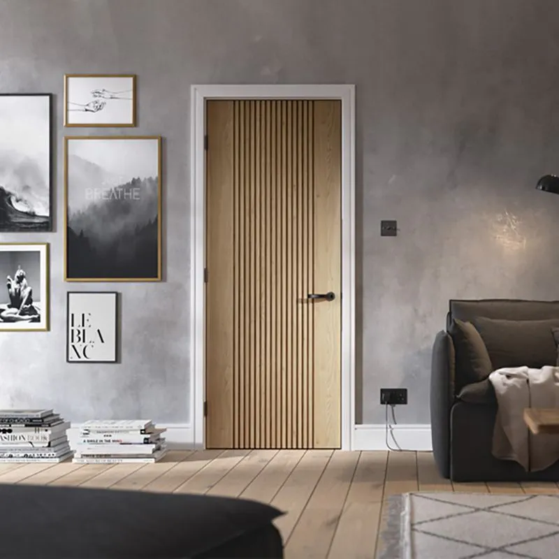 LPD Sydney Fully Finished Oak Unglazed Fluted Internal Door | Door ...