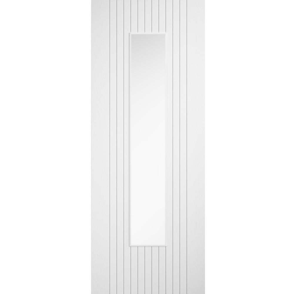 LPD Sydney Fully Finished White Laminate Glazed Internal Door