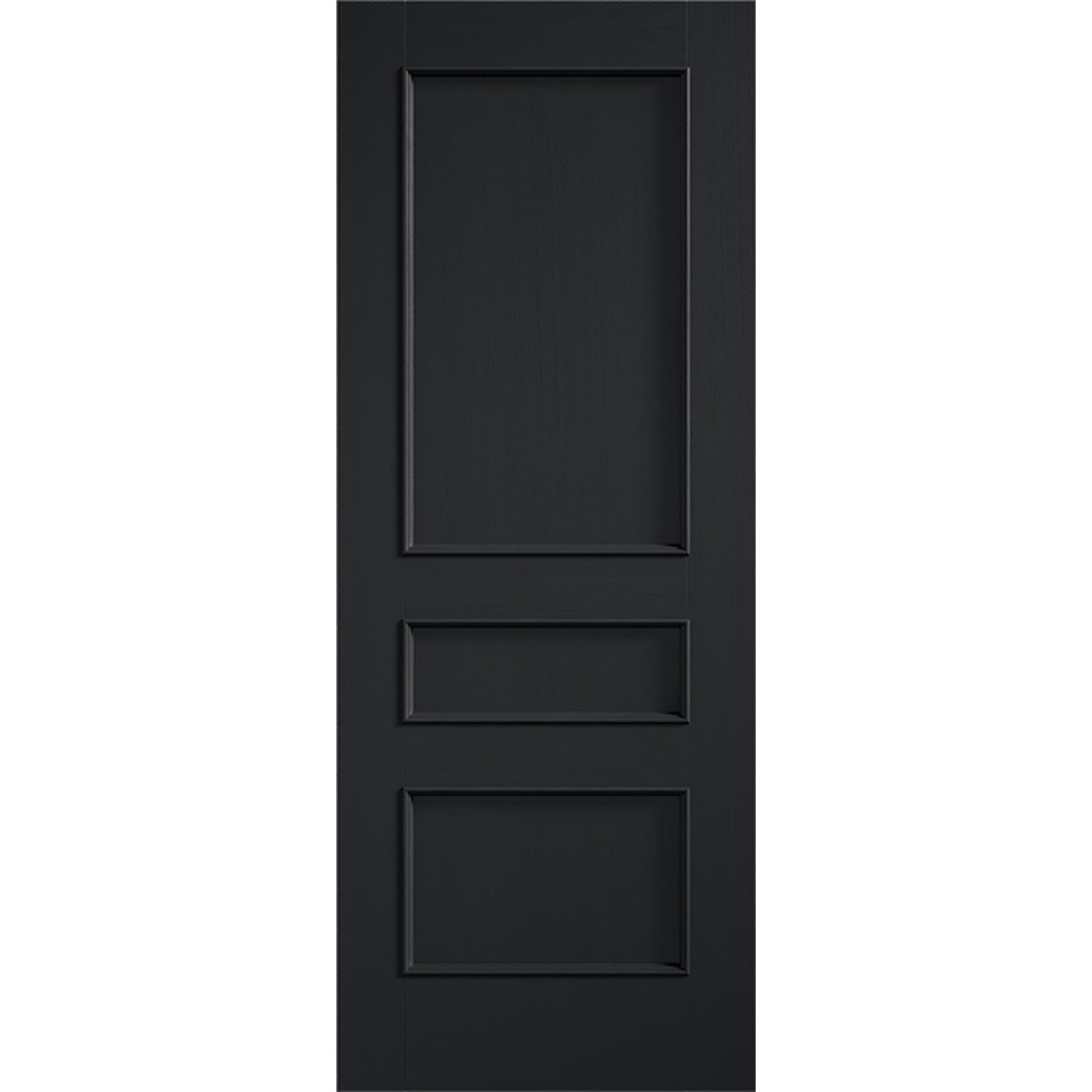 LPD Toledo Fully Finished 3 Panel Charcoal Black Internal Door