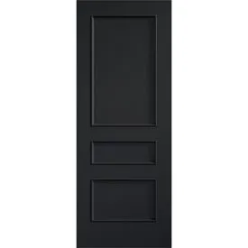 LPD Toledo Fully Finished 3 Panel Charcoal Black Internal Door