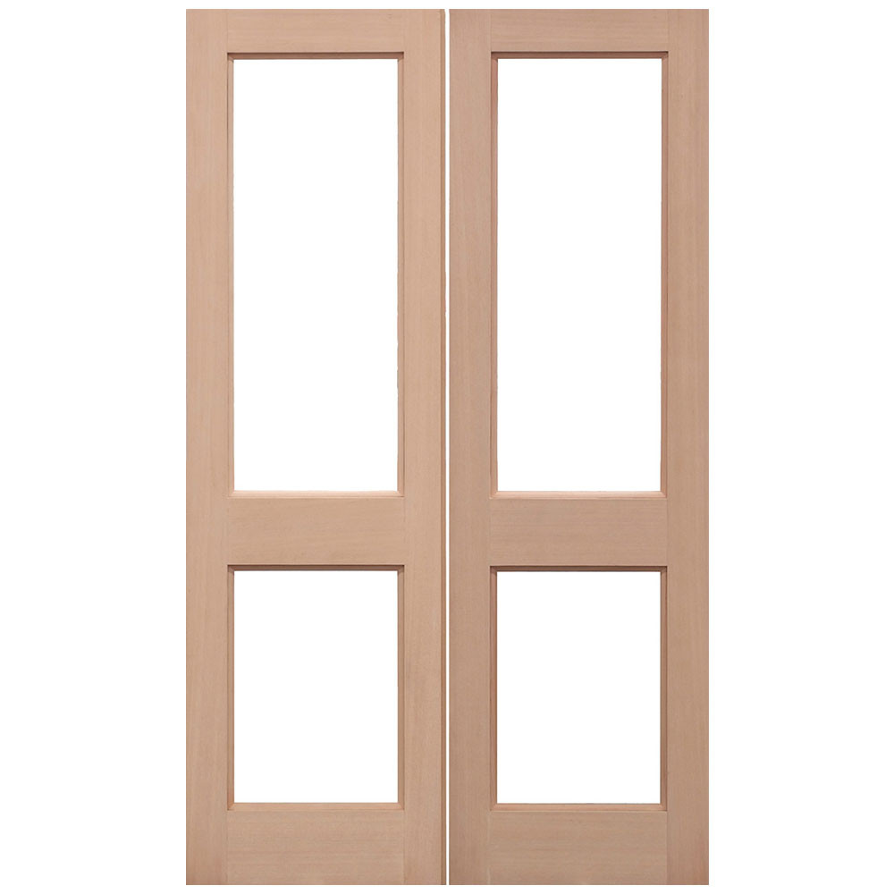 LPD Unfinished Hemlock Oak Unglazed French Doors