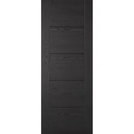 LPD Vancouver 5 Panel Fully Finished Laminate Black Ash Internal FD30 Fire Door