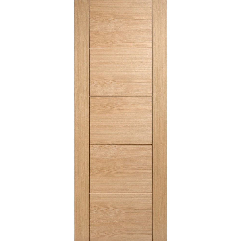 LPD Vancouver 5 Panel Fully Finished Oak Internal Flush FD60 Fire Door