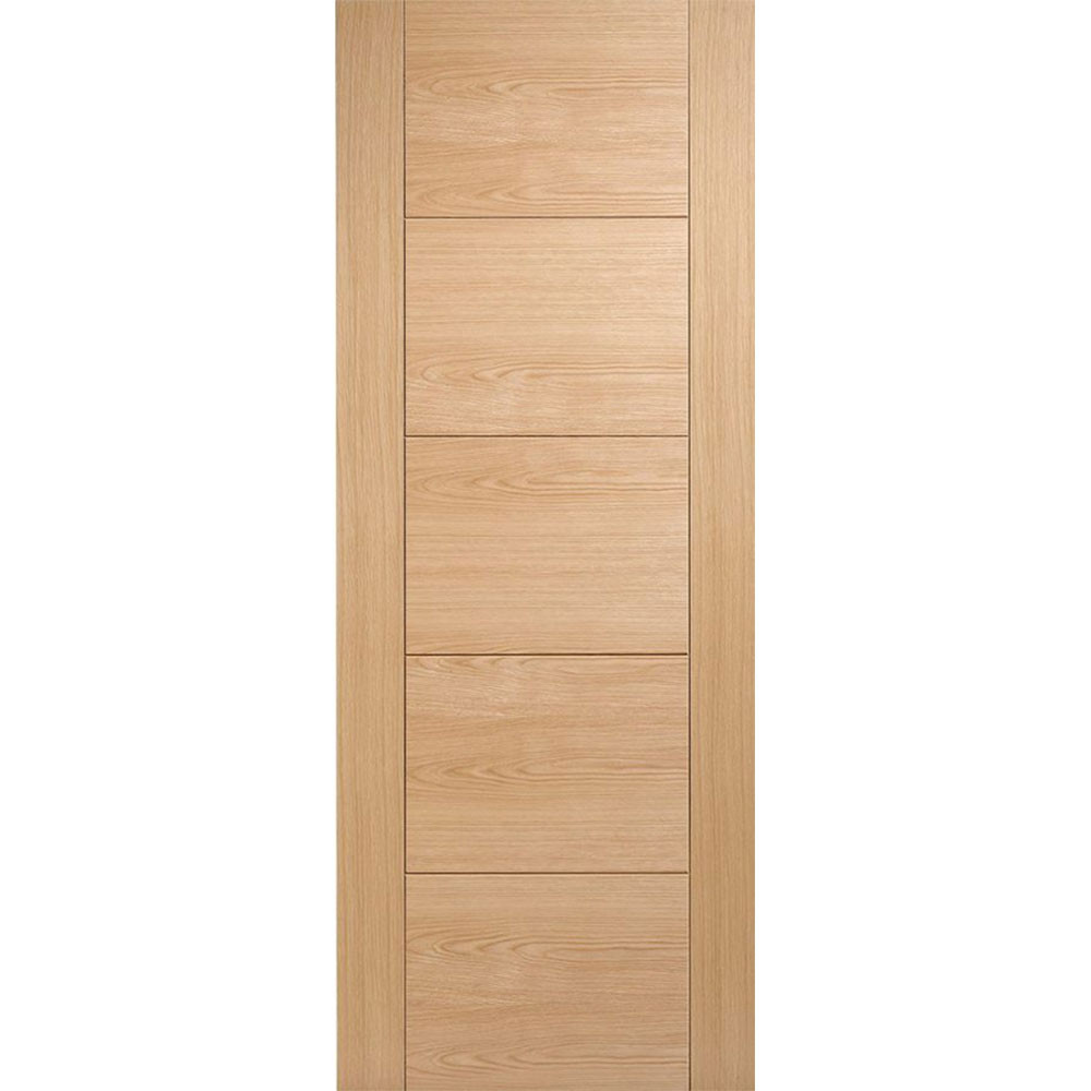 LPD Vancouver 5 Panel Fully Finished Oak Internal Flush FD30 Fire Door