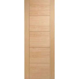 LPD Vancouver 5 Panel Fully Finished Oak Internal Flush FD30 Fire Door