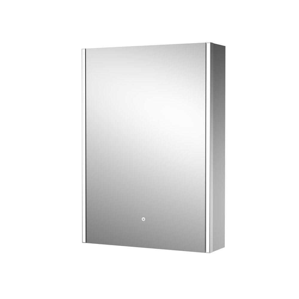 Nuie 500mm x 700mm Pavo Silver 1 Door LED Mirror Cabinet