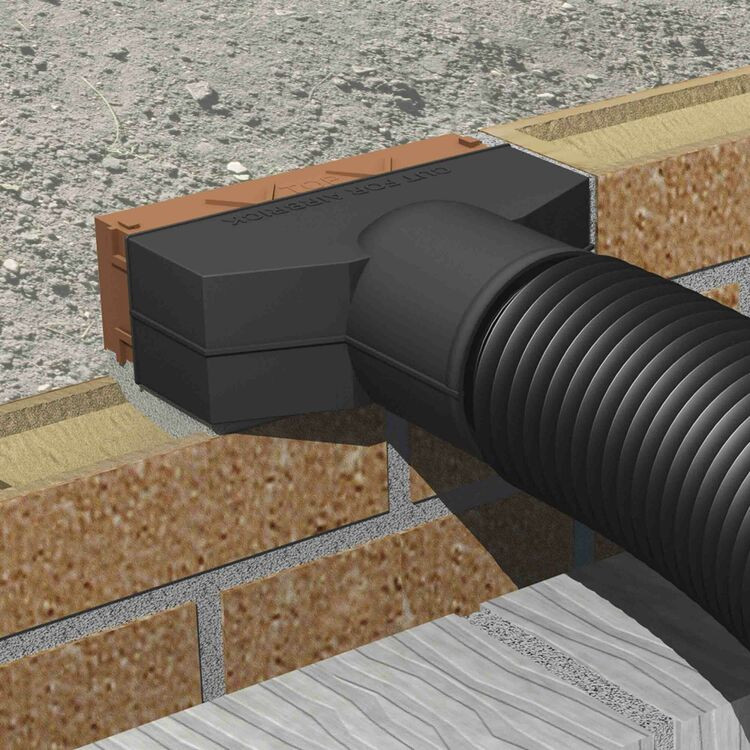 Manthorpe G962 Black Remote Void Ventilator Box of 10 Roofing