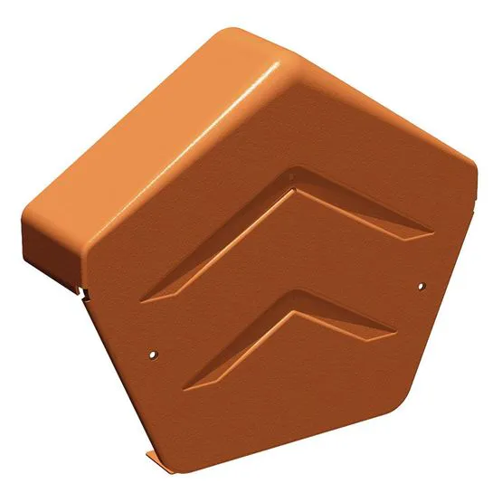Modern Ridge End Cap Manthorpe Pair of SmartVerge Polypropylene Angled Ridge End Cap ...