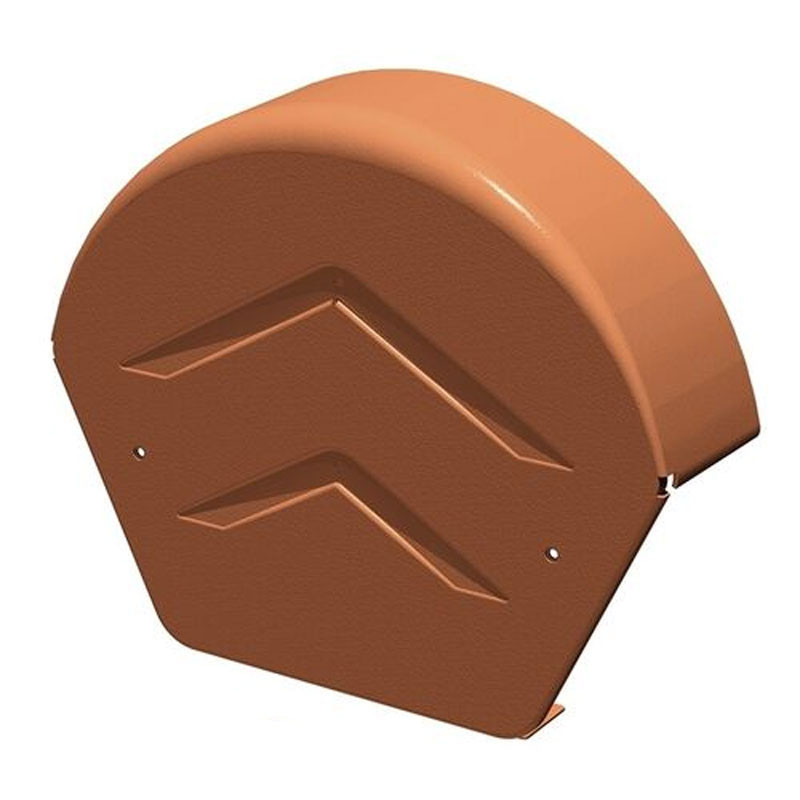 Manthorpe SmartVerge uPVC Half Round Ridge End Cap - 2 Pack