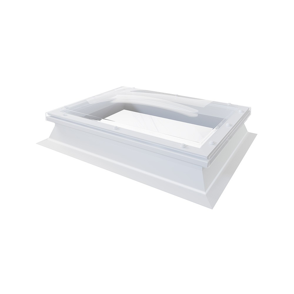 Mardome Trade Triple Skin Clear Fixed Low Rise Roof Dome with PVC Kerb