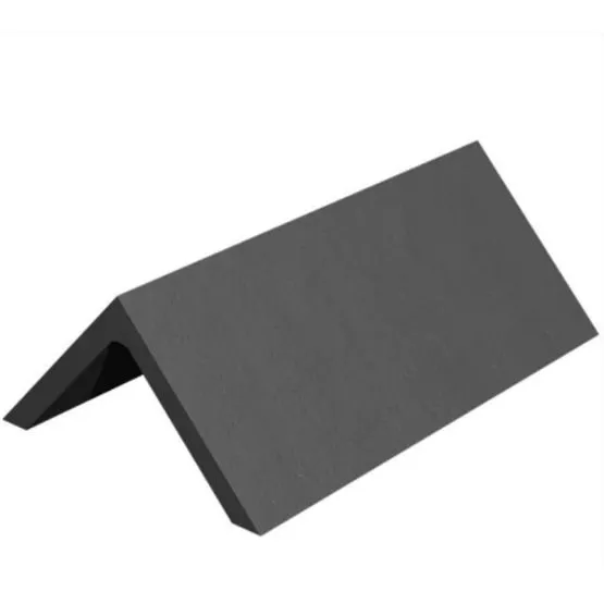 125 Angled Ridge Marley 450mm Plain 125 Degree Angle Clay Ridge Tile - Slate Black ...