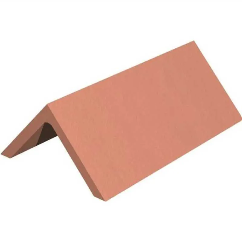 90d Ridge Tile Marley 450mm Plain 90 Degree Angle Clay Ridge Tile - Red Smooth ...