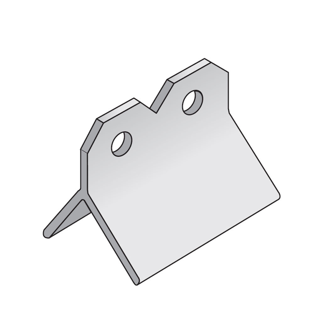 Marley 305mm Two Hole Crested Clay Decorative Ridge Tile