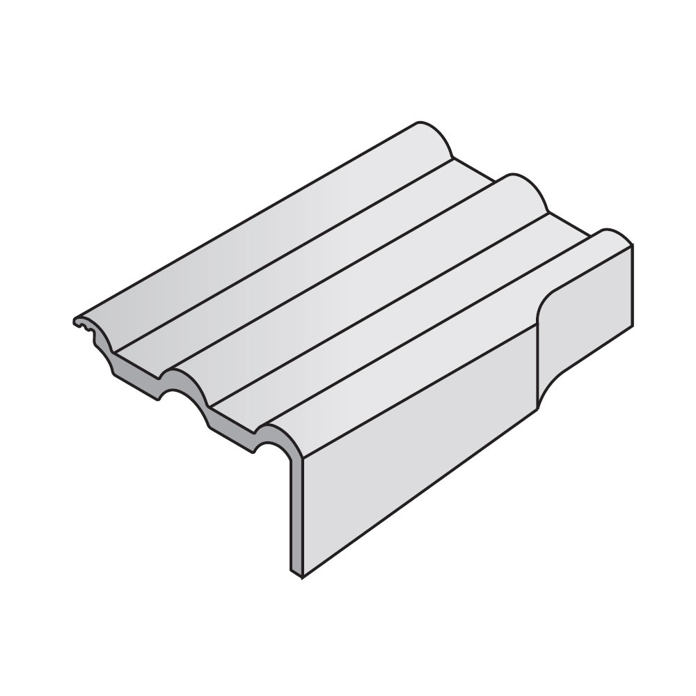 Marley Concrete Double Roman Cloak Verge