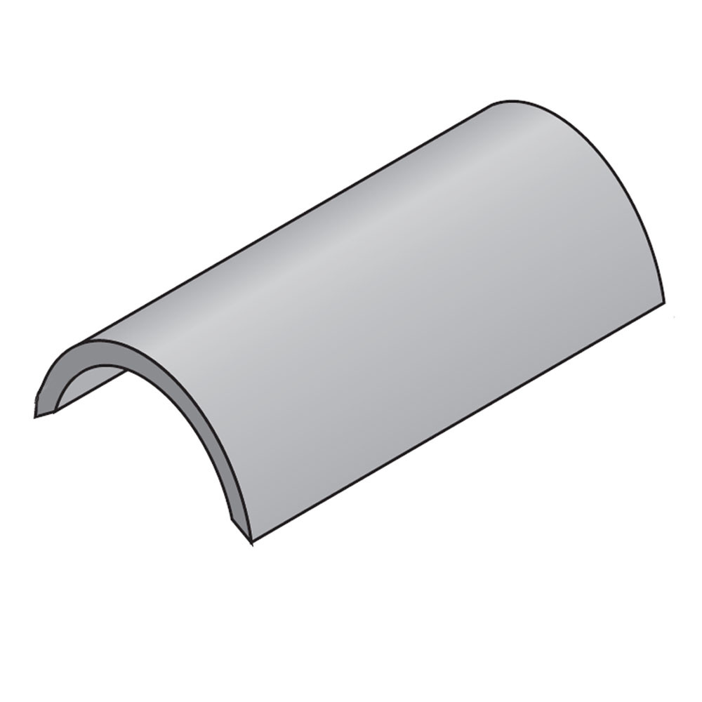 Marley 300mm Concrete Baby Ridge - Old English Dark Red