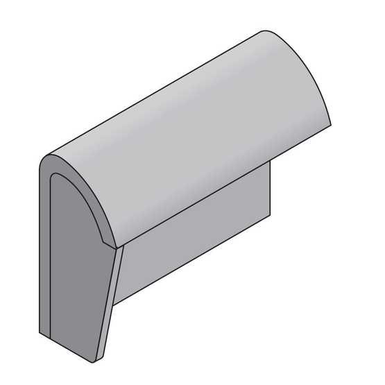 Marley Concrete Segmental Mono Stop End Ridge | Roofing Superstore®