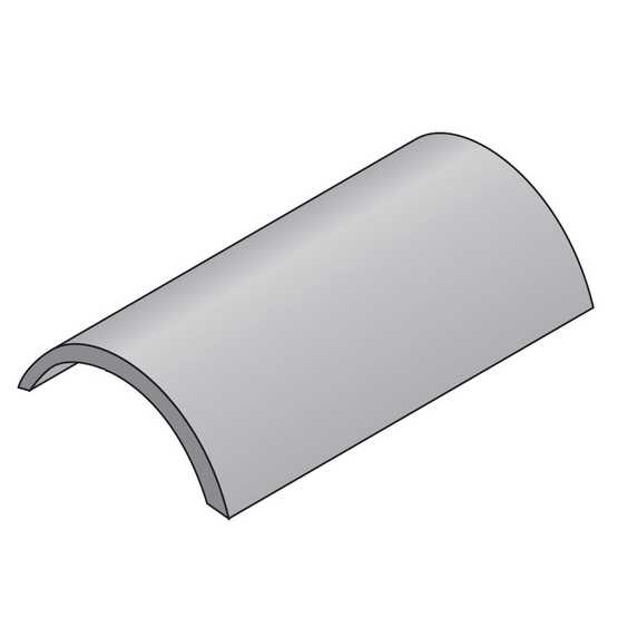 Segmented Ridge Shape Marley Concrete Segmental Ridge - Old English Dark Red | Roofing ...