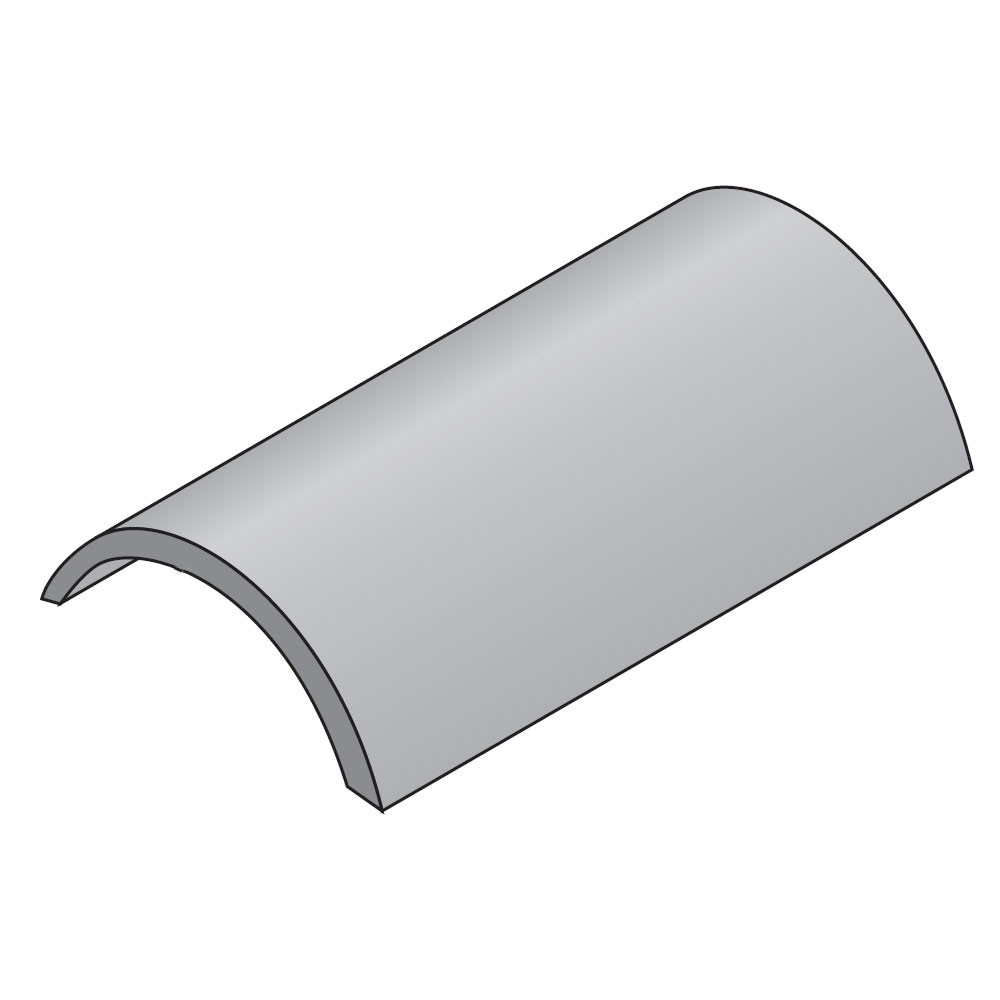 Marley Concrete Third Round Hip Tile