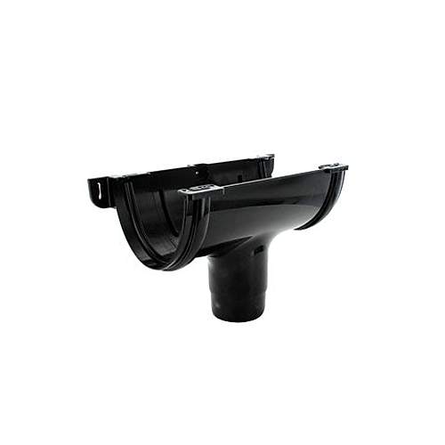 Marley Deepflow 110mm x 75mm Running Outlet - Black | Roofing Superstore®