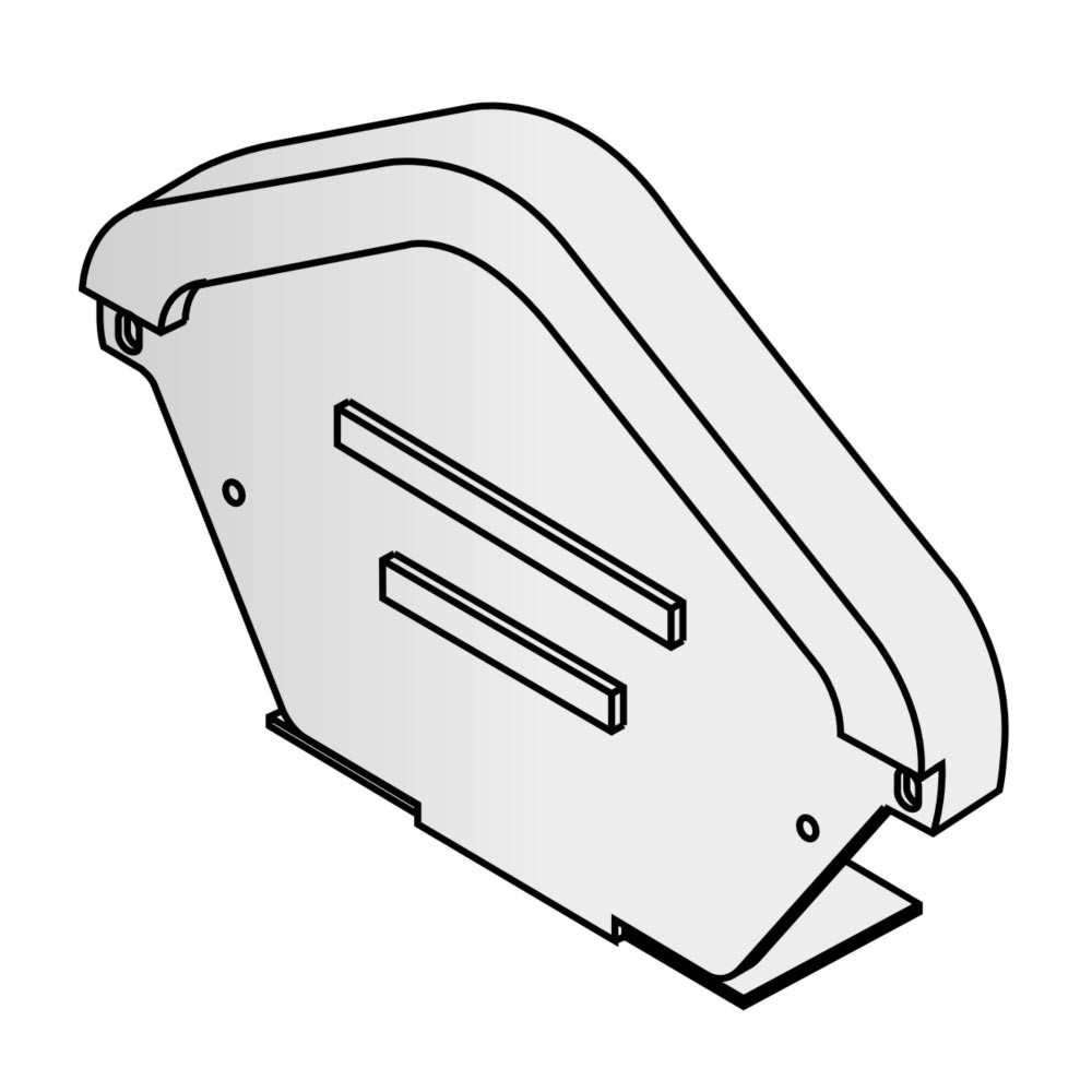 Marley Universal Dry Verge Modern Ridge End Cap