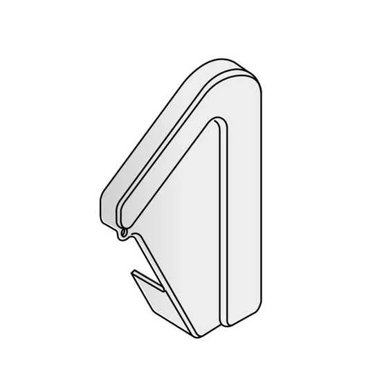 Modern Ridge End Cap Marley Dry Verge Modern Mono Ridge End Cap Right Hand | Roofing Superstore®