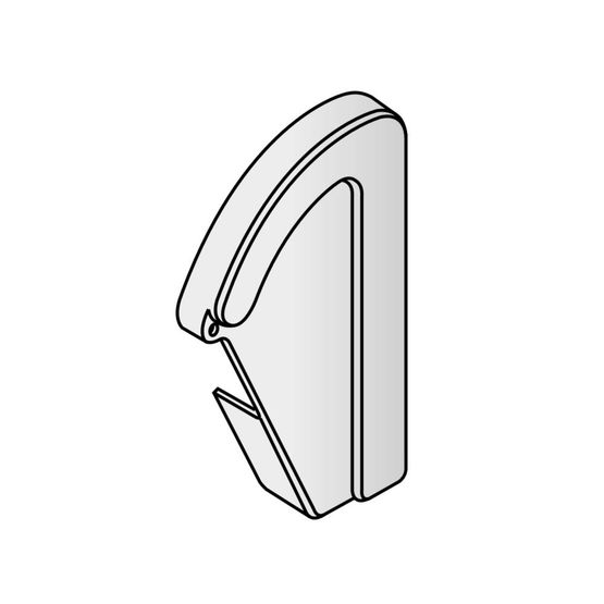Segmental Ridge Cap Marley Dry Verge Segmental Mono Ridge End Cap Right Hand - Grey ...
