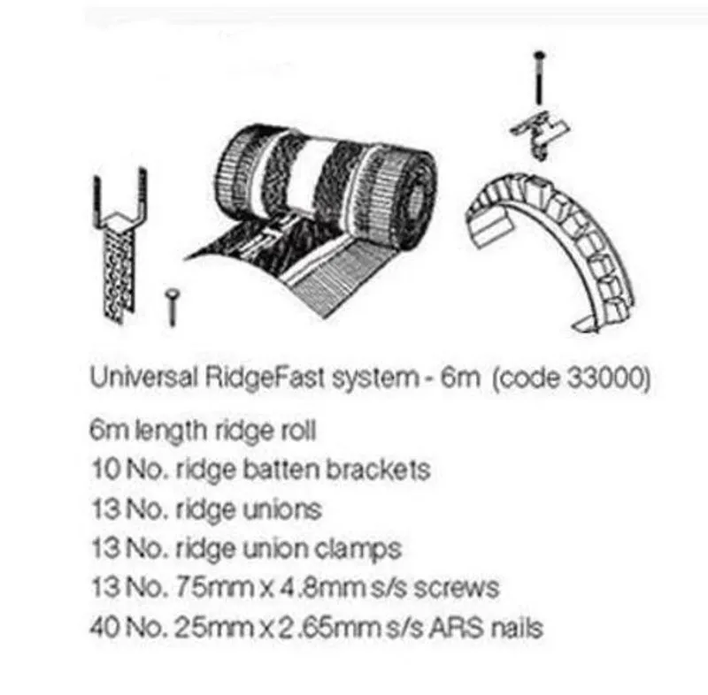 Marley RidgeFast System - 6 Metre Pack | Roofing Superstore®