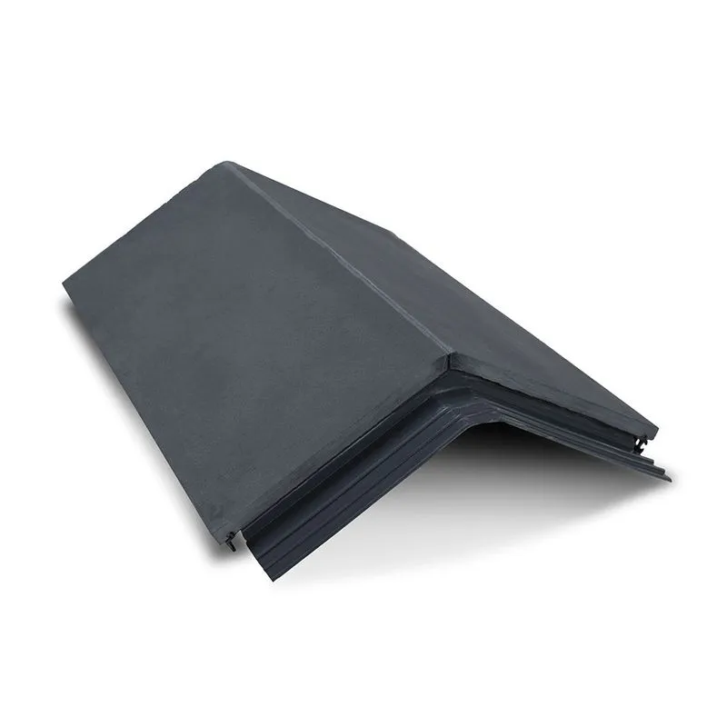 Main Ridge Tile Mayan RealRidge Natural Slate All-in-One Graphite Ridge Tile | Roofing ...