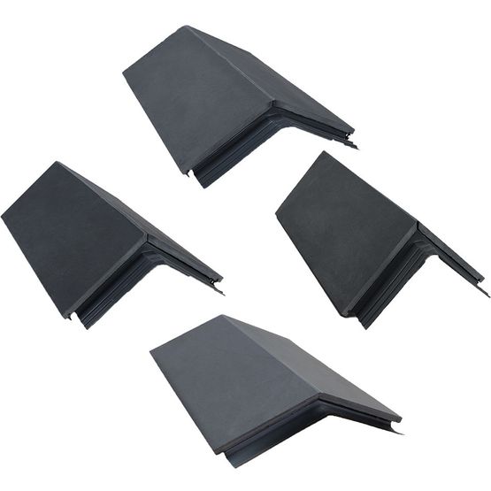 Mayan RealRidge Natural Slate All-in-One Graphite Ridge Tile | Roofing ...