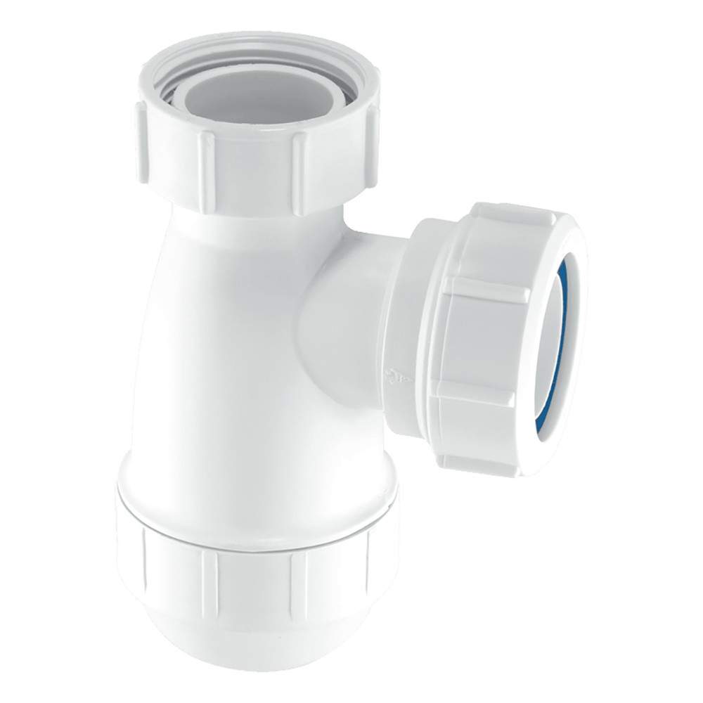 Mcalpine White 38Mm Seal Bottle Trap - 1 1/2 Inch Plastic Polypropylene