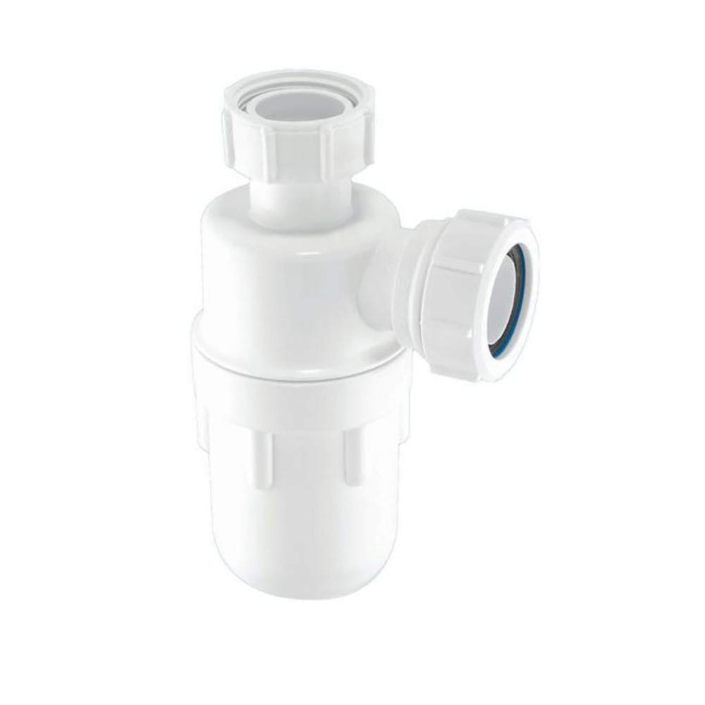 Mcalpine White 75Mm Standard Seal Bottle Trap - 1 1/4 Inch Polypropylene
