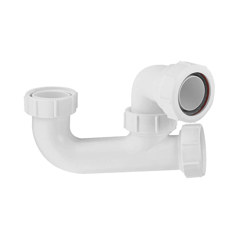 Mcalpine White Bath Traps - 1 1/2 Inch With 50Mm Trap & Cleaning Eye Polypropylene