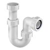 McAlpine Compression 75mm Tubular Adjustable Seal P Trap - 1 1/4 inch