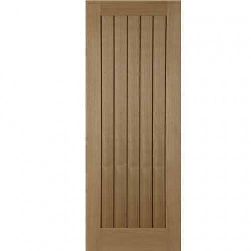 Mendes Cottage Internal Oak Un-Finished Grooved Flush Door