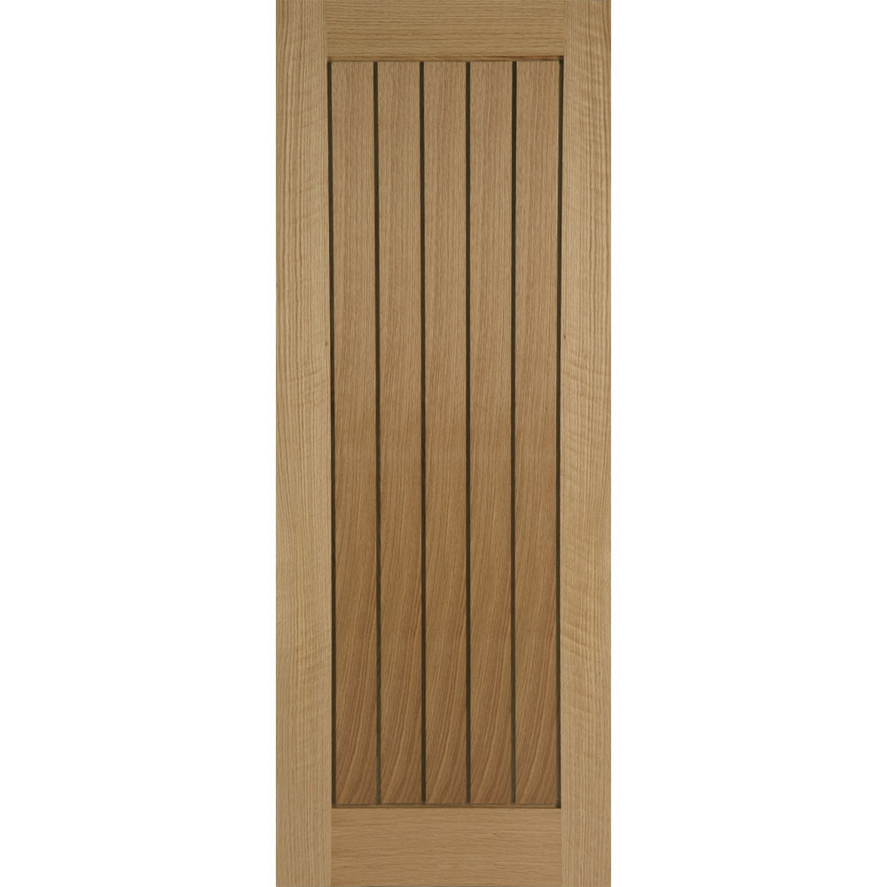 Mendes Mexicano Internal Un-Finished Oak Grooved Door