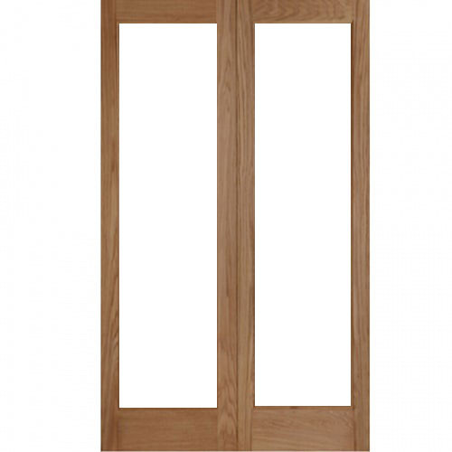Mendes Hardwood French Pattern 20 Unglazed External Door Pair