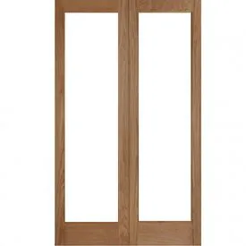 Mendes Hardwood French Pattern 20 Unglazed External Door Pair