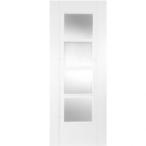 DoorSuperstore Boxhill White Primed Ladder Glazed Internal Fire Door 