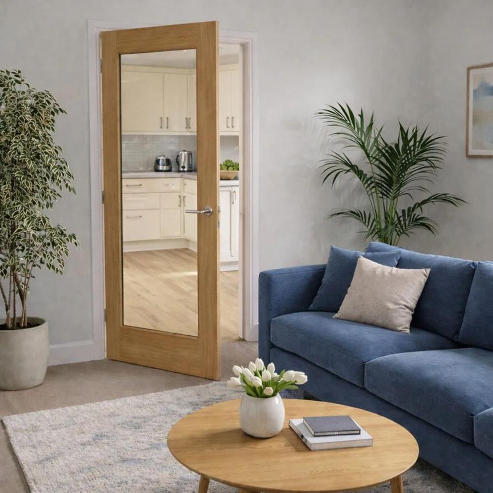 mendes wiltshire internal oak pre finished 1 light cottage door lifestyle