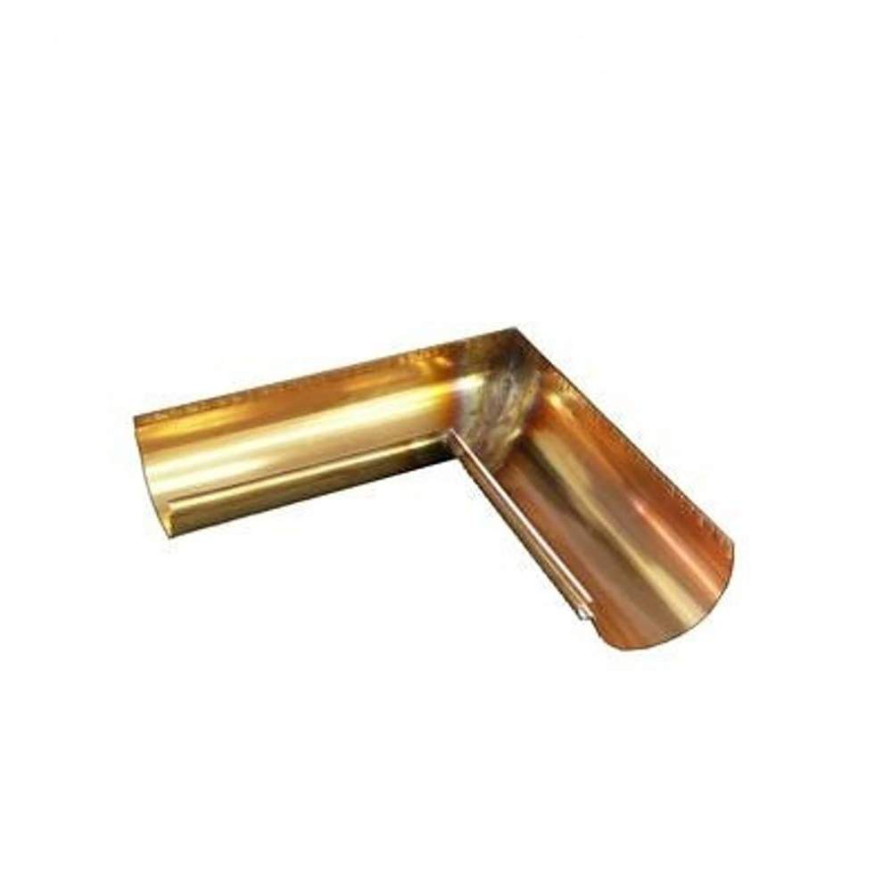 Metal Gutta Copper 125Mm Half Round Gutter Internal Corner - 135Dg