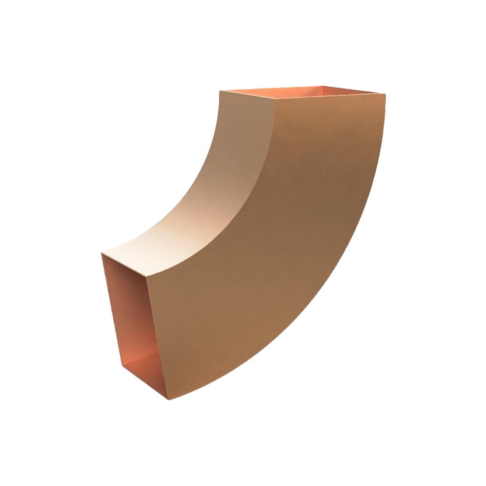 Metal Gutta Copper Square Downpipe Bend