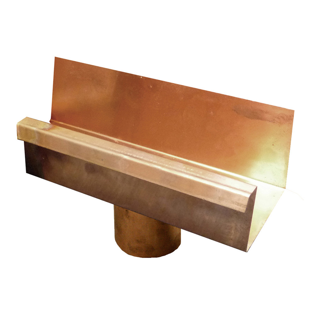 Metal Gutta Copper 120mm Box Gutter Running Outlet