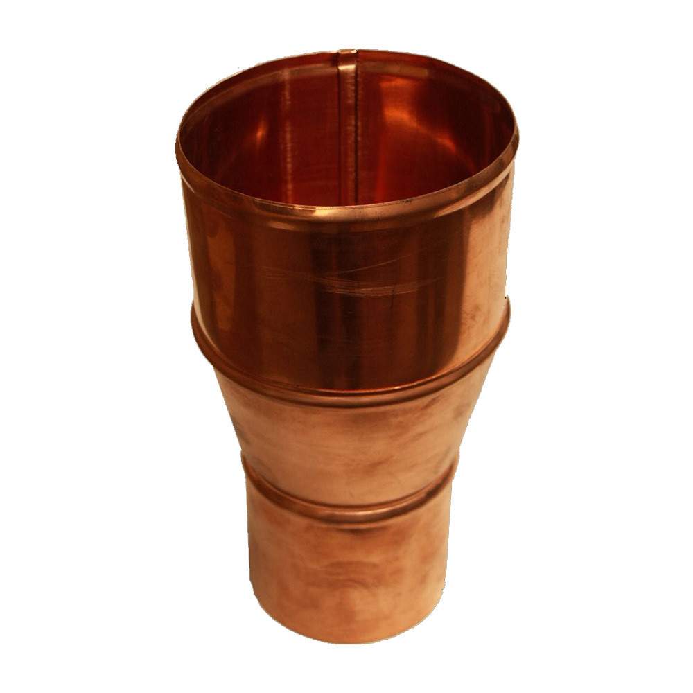 Metal Gutta Copper Downpipe Reducer - 100Mm To 80Mm